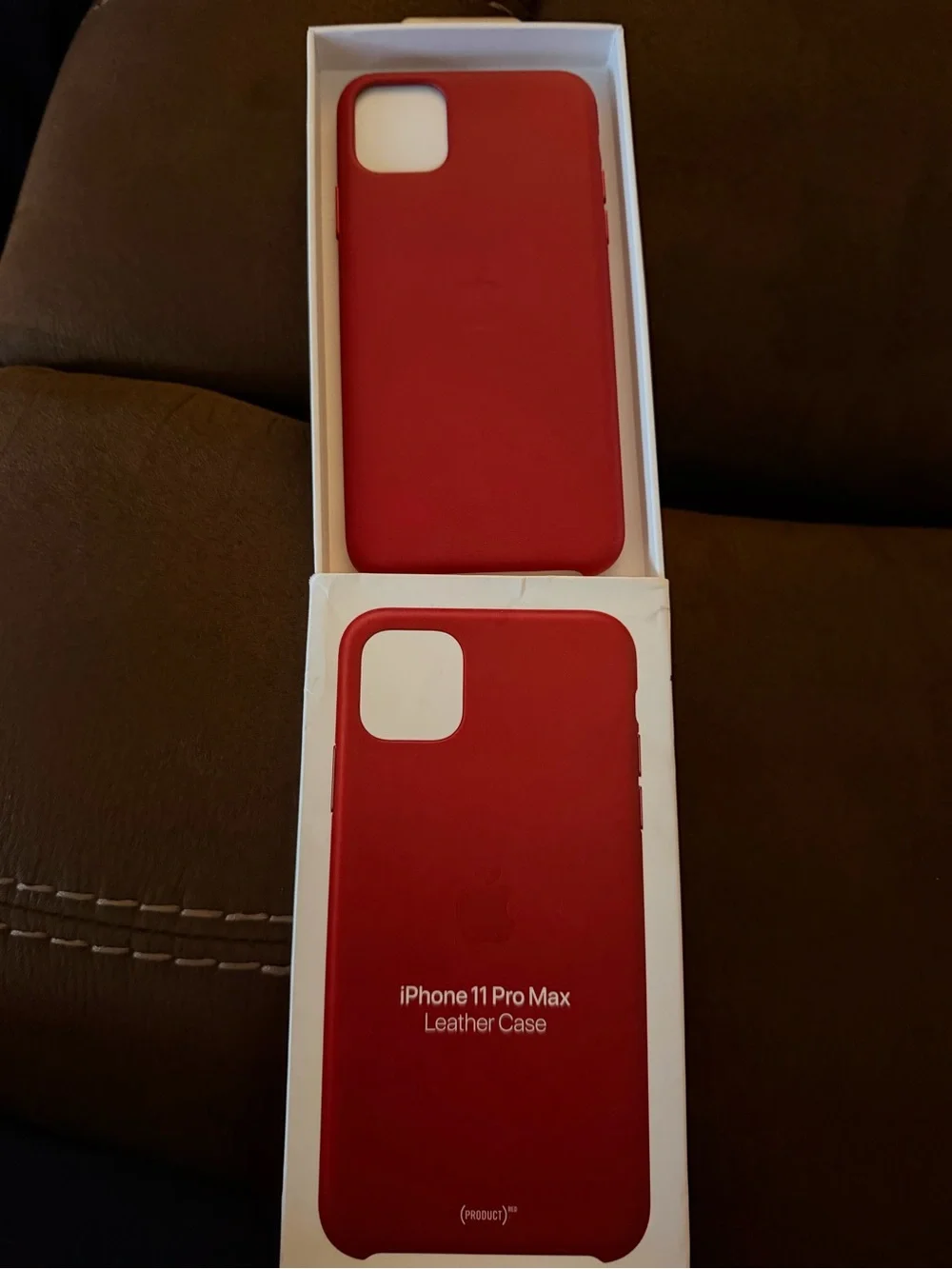 Apple Red Leather Case for iPhone 11 Pro Max